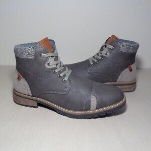 Vance Co. Size 10 M / MANZO / Grey / Ankle Boots / New Men's Shoes